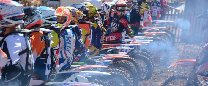 Motocross exhaust fumes