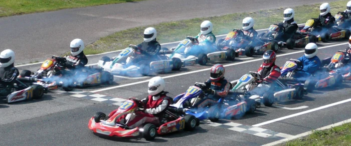 Go-kart exhaust fumes