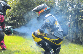 Producing exhaust fumes for fun